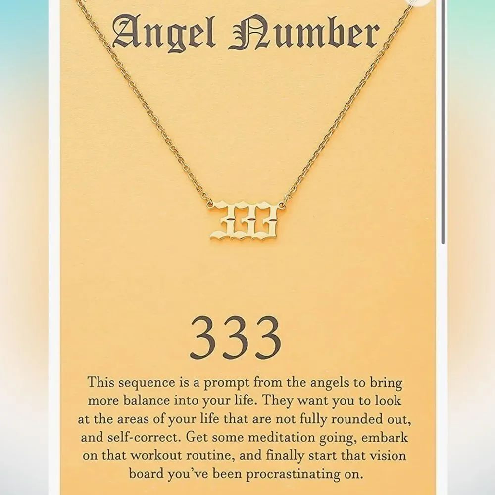 333 Angel necklace